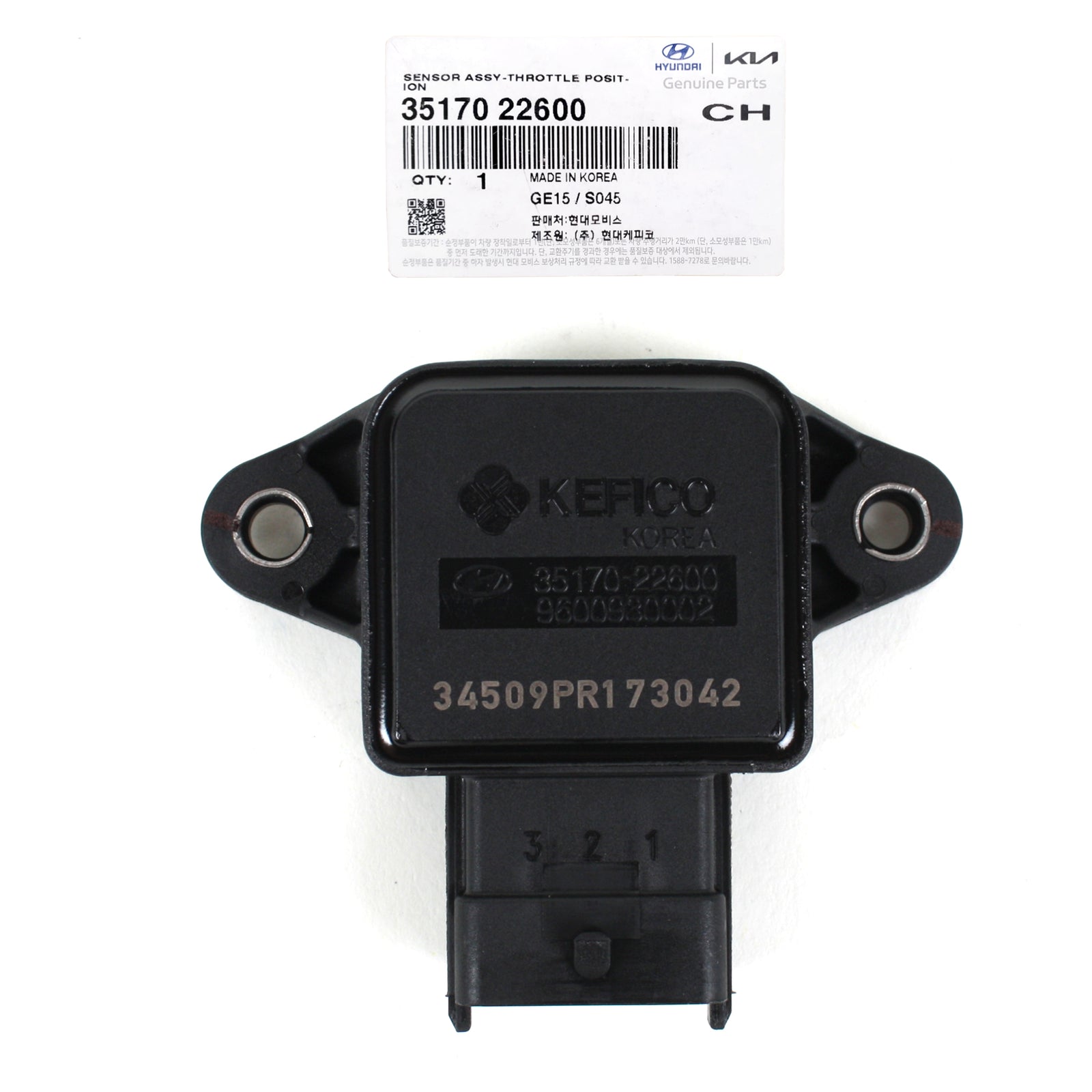 GENUINE Throttle Position Sensor Fits 2000-2010 Hyundai Kia OEM 3517022600