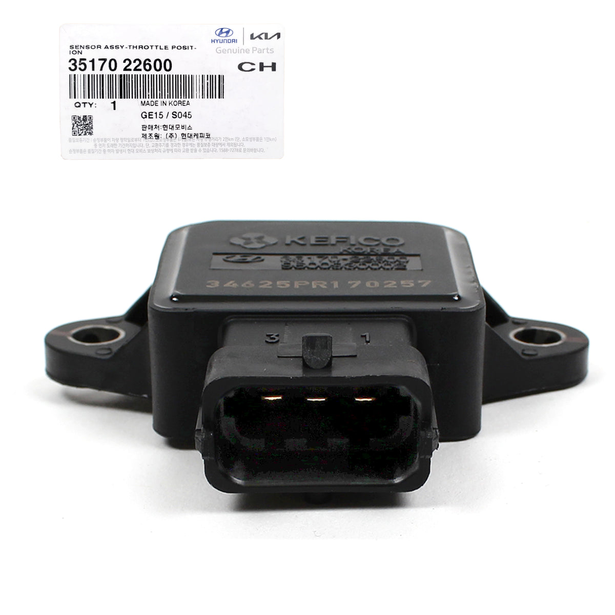GENUINE Throttle Position Sensor Fits 2000-2010 Hyundai Kia OEM 3517022600
