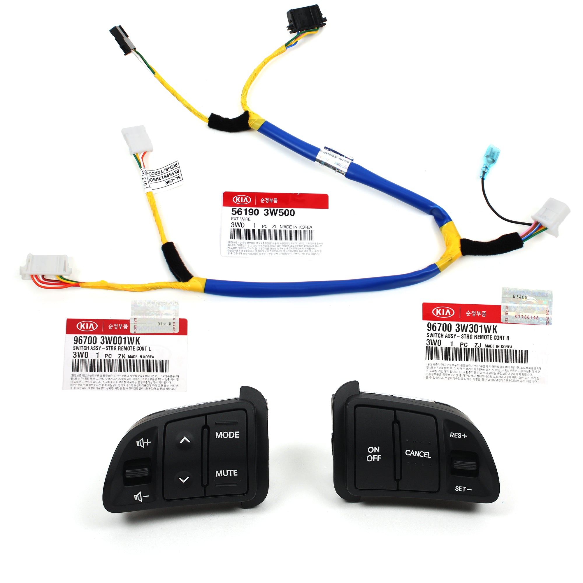 GENUINE Steering Remote Control & Wiring Kit for 2011-2016 Kia Sportage