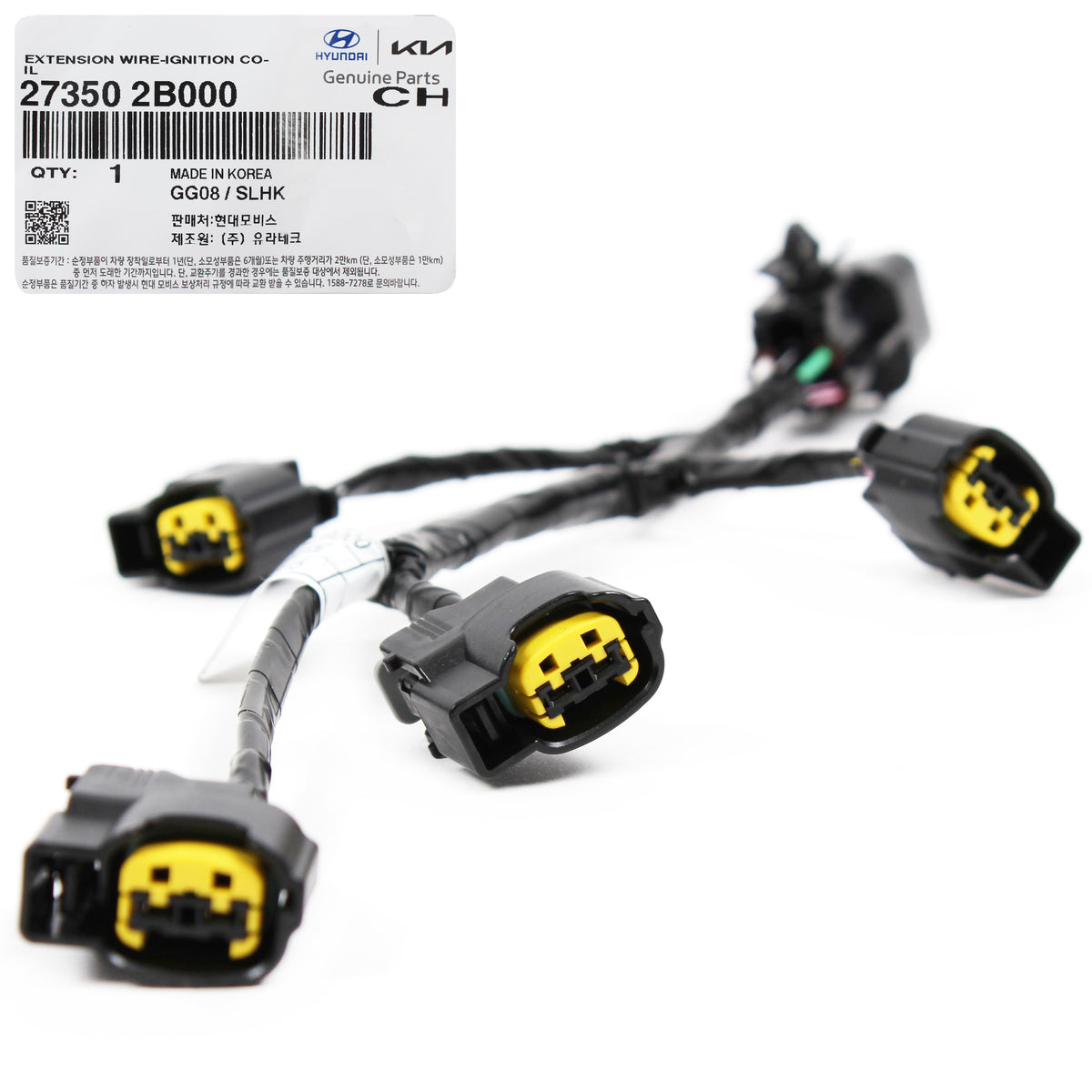 GENUINE Ignition Coil Wire Harness for 10-14 Veloster Rio Soul 273502B000