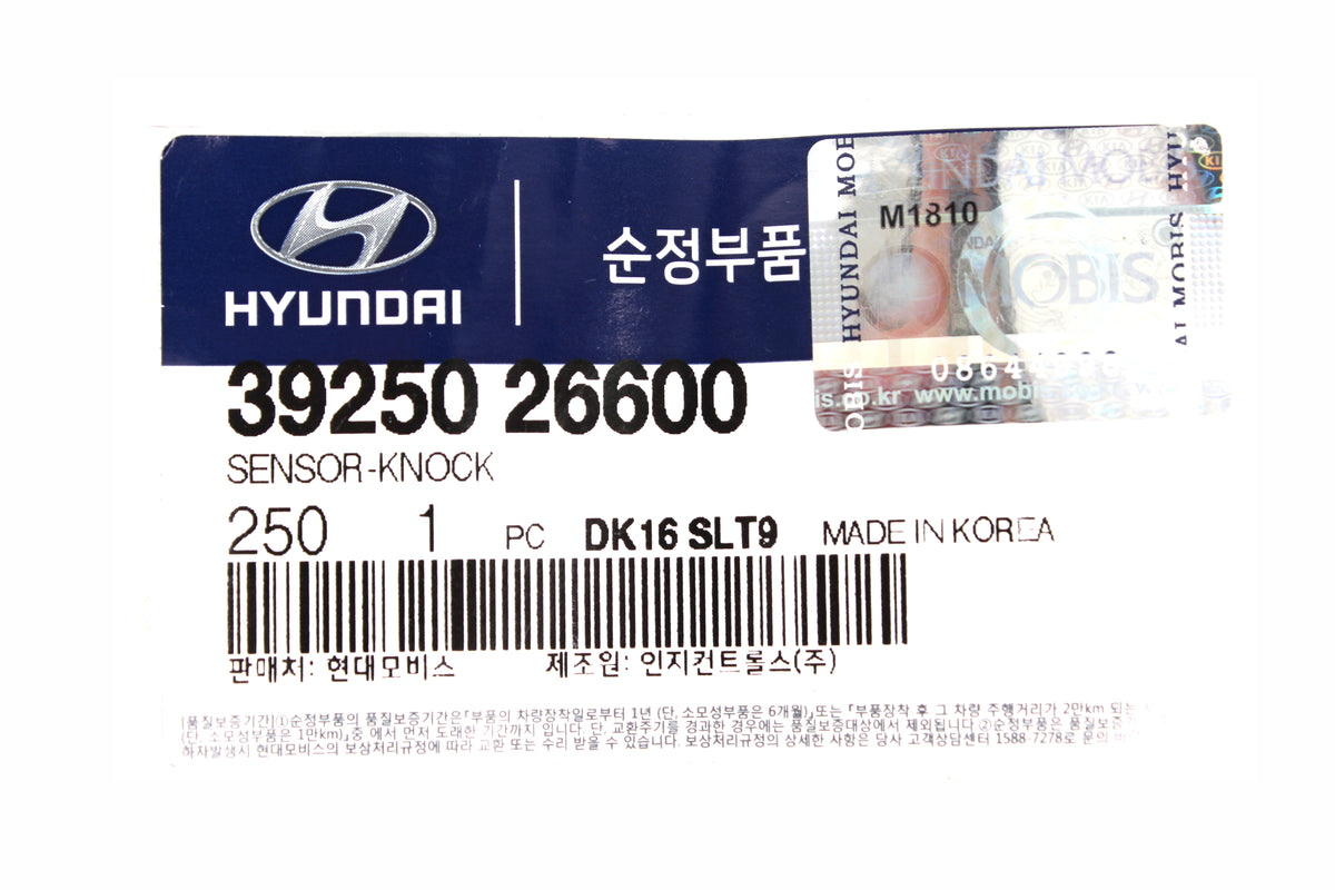 OEM Ignition Knock Sensor Fits 01-05 Hyundai Accent Elantra Tiburon 3925026600