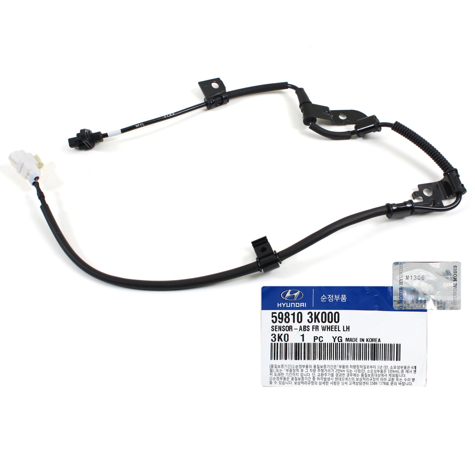 GENUINE ABS Speed Sensor Front Left Fits 2006-2011 Azera Sonata OEM 59810-3K000