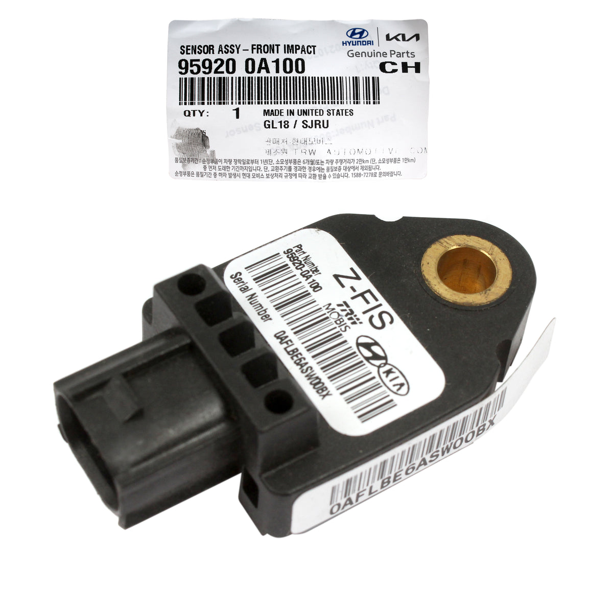 GENUINE Impact Airbag Sensor FRONT for 08-14 Elantra Sonata Optima