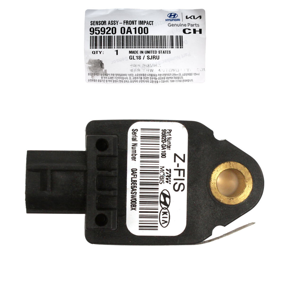 GENUINE Impact Airbag Sensor FRONT for 08-14 Elantra Sonata Optima