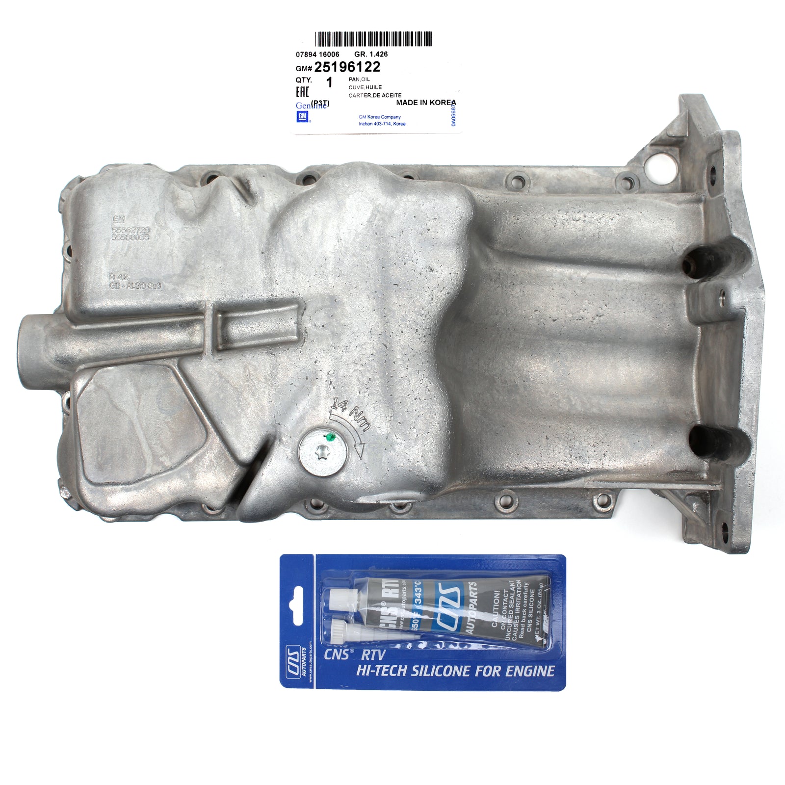 GENUINE Engine Oil Pan 11-15 GM Buick Encore Chevy Cruze Sonic Trax OEM 55573111