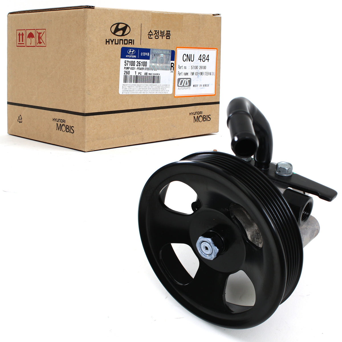 GENUINE Power Steering Pump Fits 2001-2006 Hyundai Santa Fe 2.7L OEM 5710026100