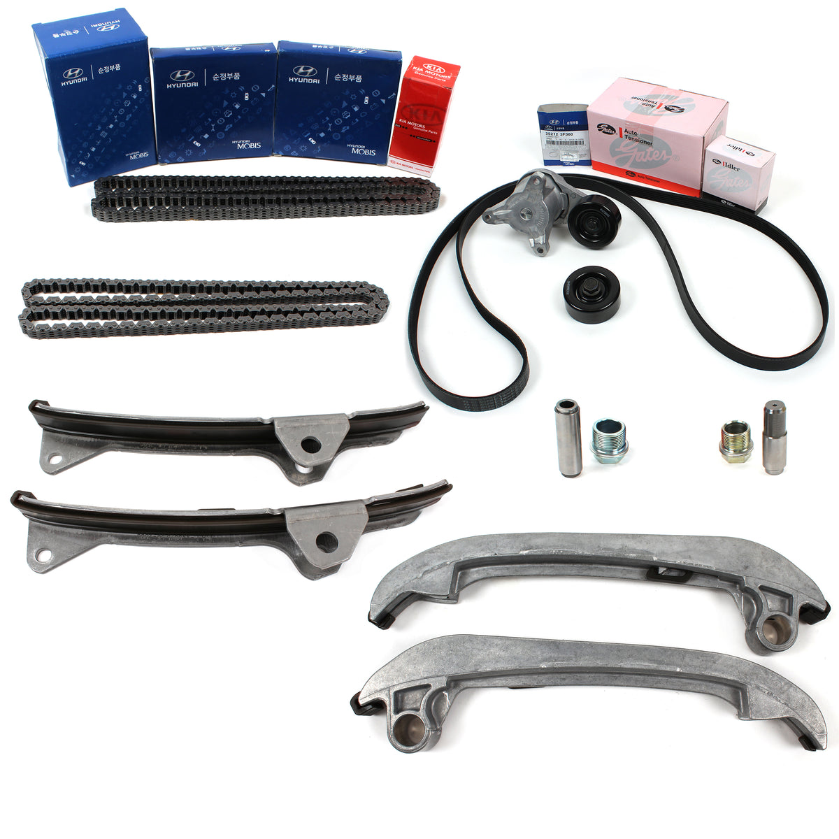 GENUINE Engine Timing Chain Kit Fits 09-12 Hyundai Equus Genesis Borrego 4.6L V8