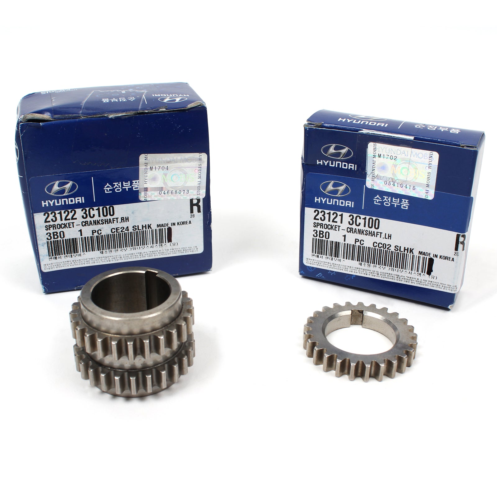 GENUINE Crankshaft Sprocket Set for 06-14 Hyundai Kia 231223C100 231213C100