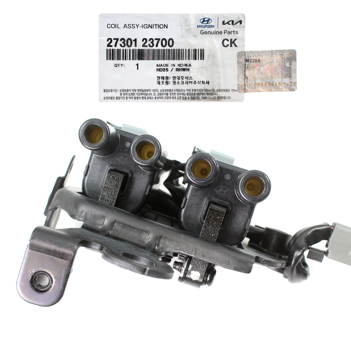 GENUINE Valve Cover &amp; Gasket Spark Plugs Wire Ignition Coil for Hyundai Kia 2.0L