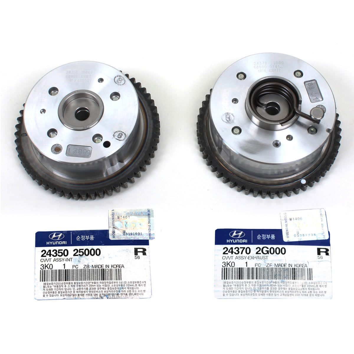 GENUINE Intake &amp; Exhaust CVVT Gear for 2008-2014 Hyundai Kia 2.0L 2.4L