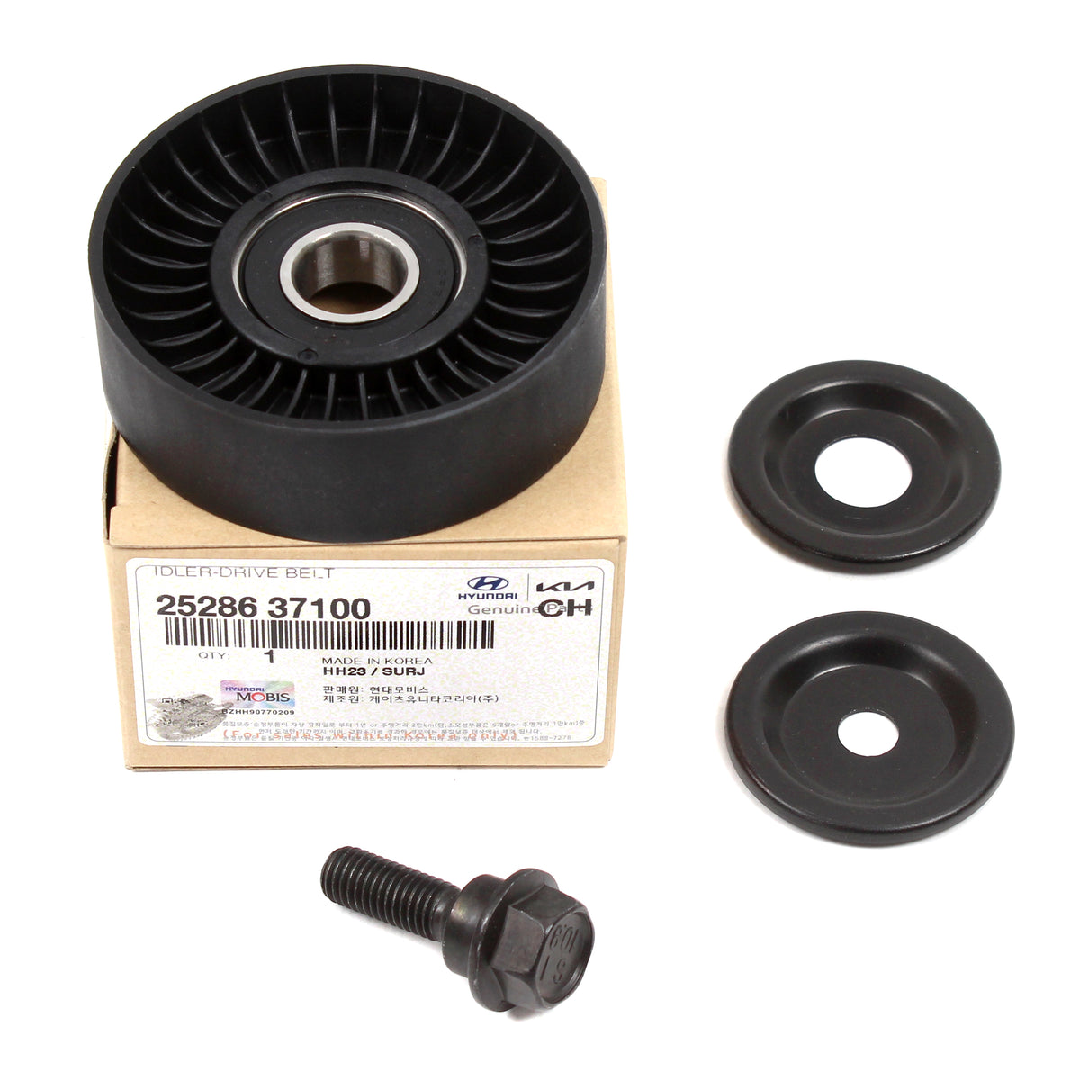 GENUINE Serpentine Belt &amp; Tensioner &amp; Pulley Kit for 04-10 Hyundai Kia 2.7L