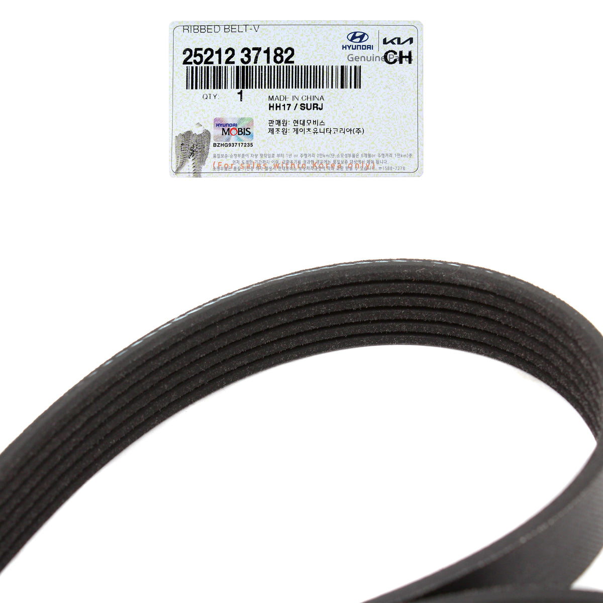 GENUINE Serpentine Belt &amp; Tensioner &amp; Pulley Kit for 04-10 Hyundai Kia 2.7L