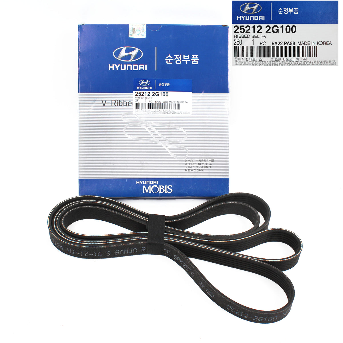 GENUINE V-Belt &amp; Tensioner Kit for 10-12 Hyundai Santa Fe Kia Sorento 2.4L