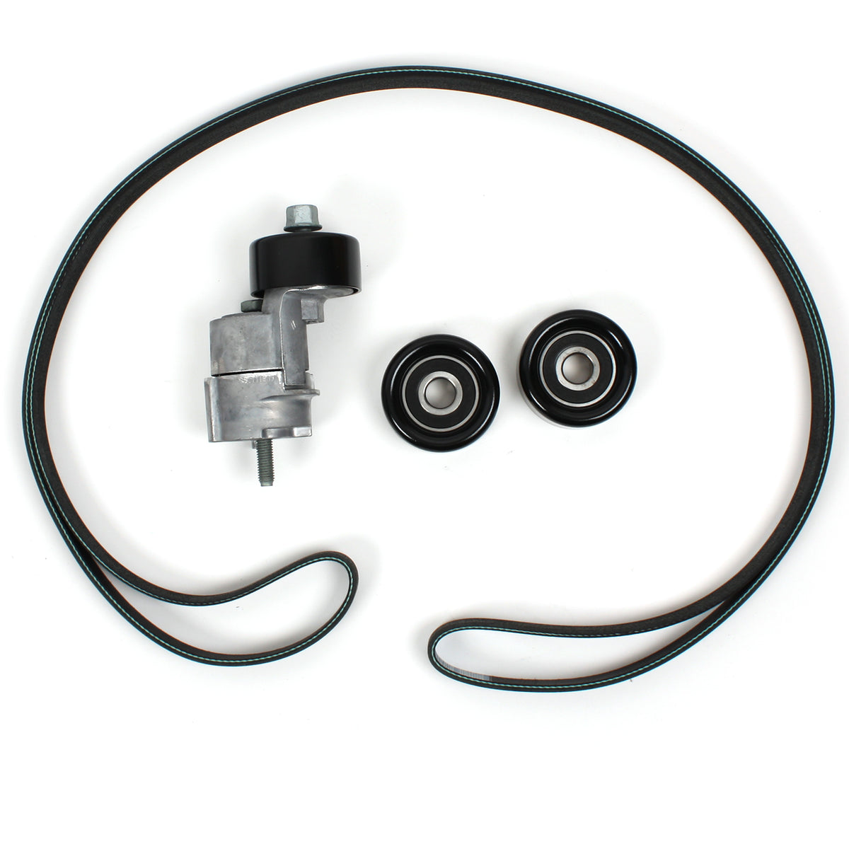 GENUINE V-Belt &amp; Tensioner Kit for 10-12 Hyundai Santa Fe Kia Sorento 2.4L
