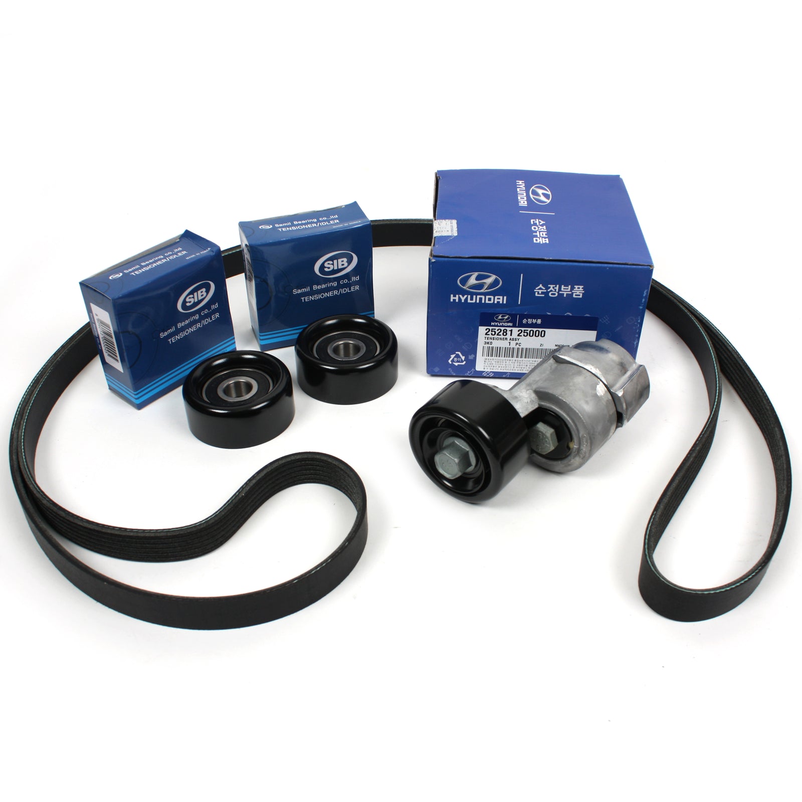 GENUINE V-Belt Tensioner Pulley Kit for 2006-2010 Sonata Optima Rondo 2.4L