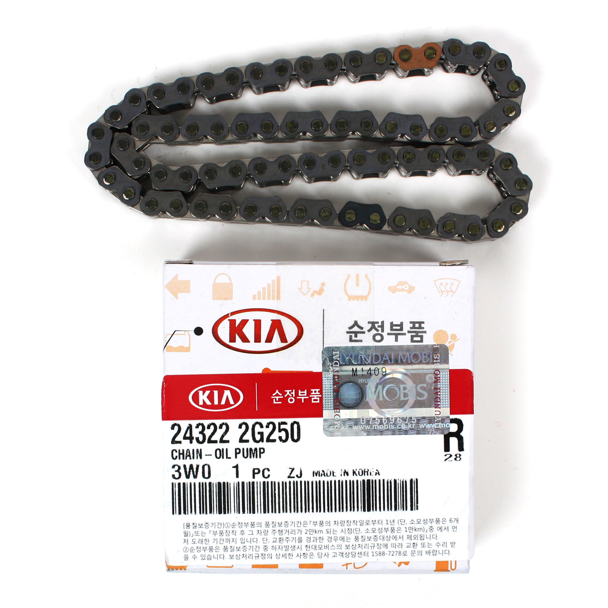 GENUINE 11-14 Sonata Optima 2.0L Turbo Oil Pump Chain Kit w/ Hydraulic Tensioner