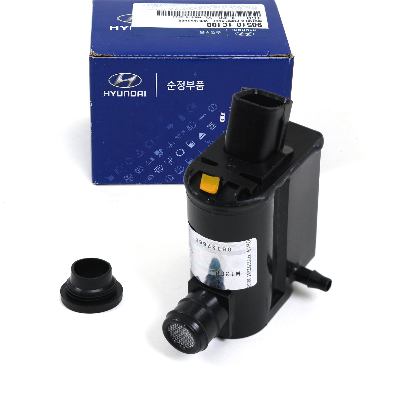 GENUINE Windshield Washer Pump & Grommet for 06-11 Hyundai Accent OEM 985101C100