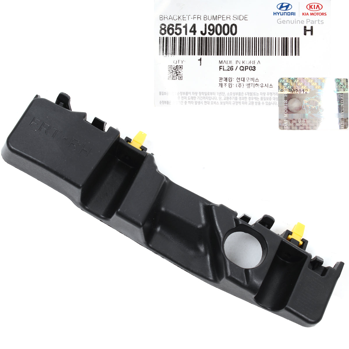 GENUINE Hyundai Kona 18-21 for Front Bumper Bracket RIGHT PASSENGER 86514J9000