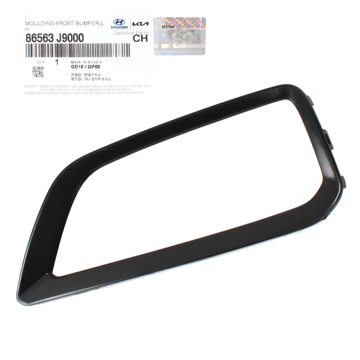 GENUINE Front lamp Molding Bezel LEFT DRIVER for 18-20 Hyundai Kona 86563J9000