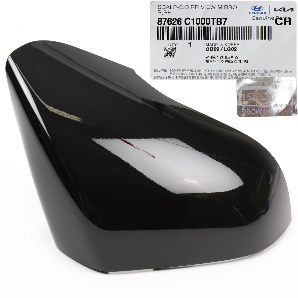 OEM Side Mirror Cover BLACK RIGHT PASSENGER for 16-19 Sonata HYBRID 87626C1000