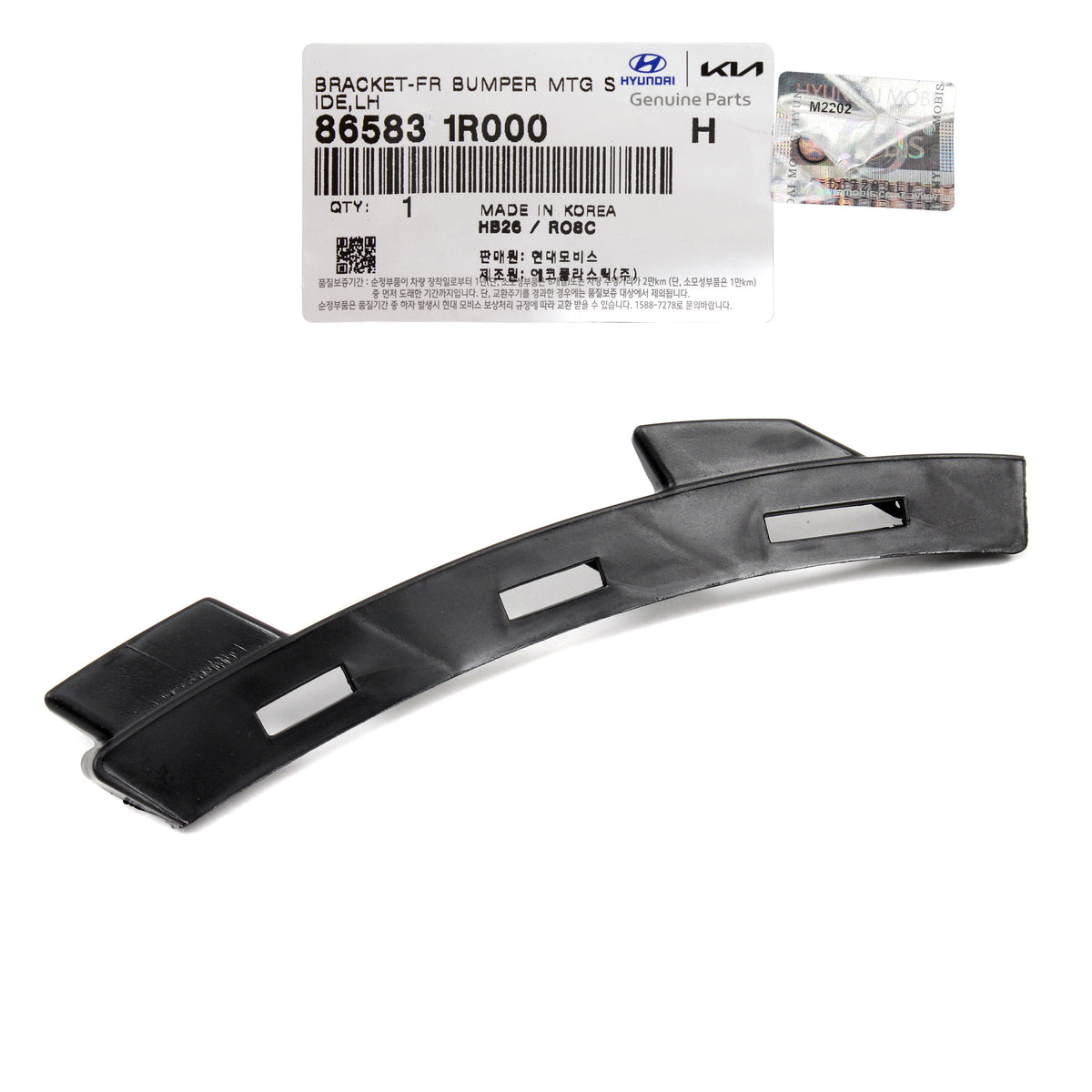 GENUINE Front Bumper Side Bracket LEFT for 2012-2017 Hyundai Accent 865831R000