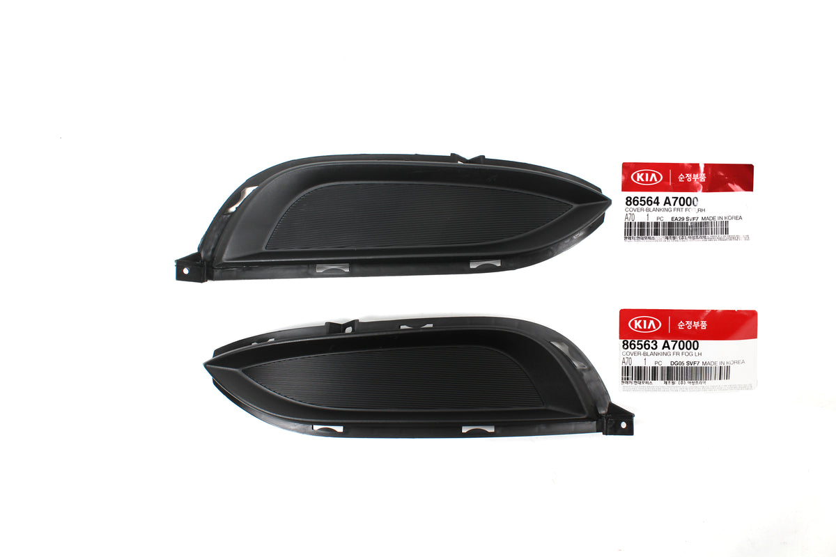 GENUINE Front Fog Cover LEFT &amp; RIGHT for 14-16 Kia Forte Sedan 86564A7000