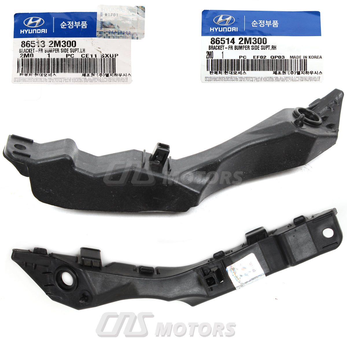 GENUINE BUMPER BRACKET FRONT LT &amp; RT  for 13-16 Genesis Coupe OEM 865132M300