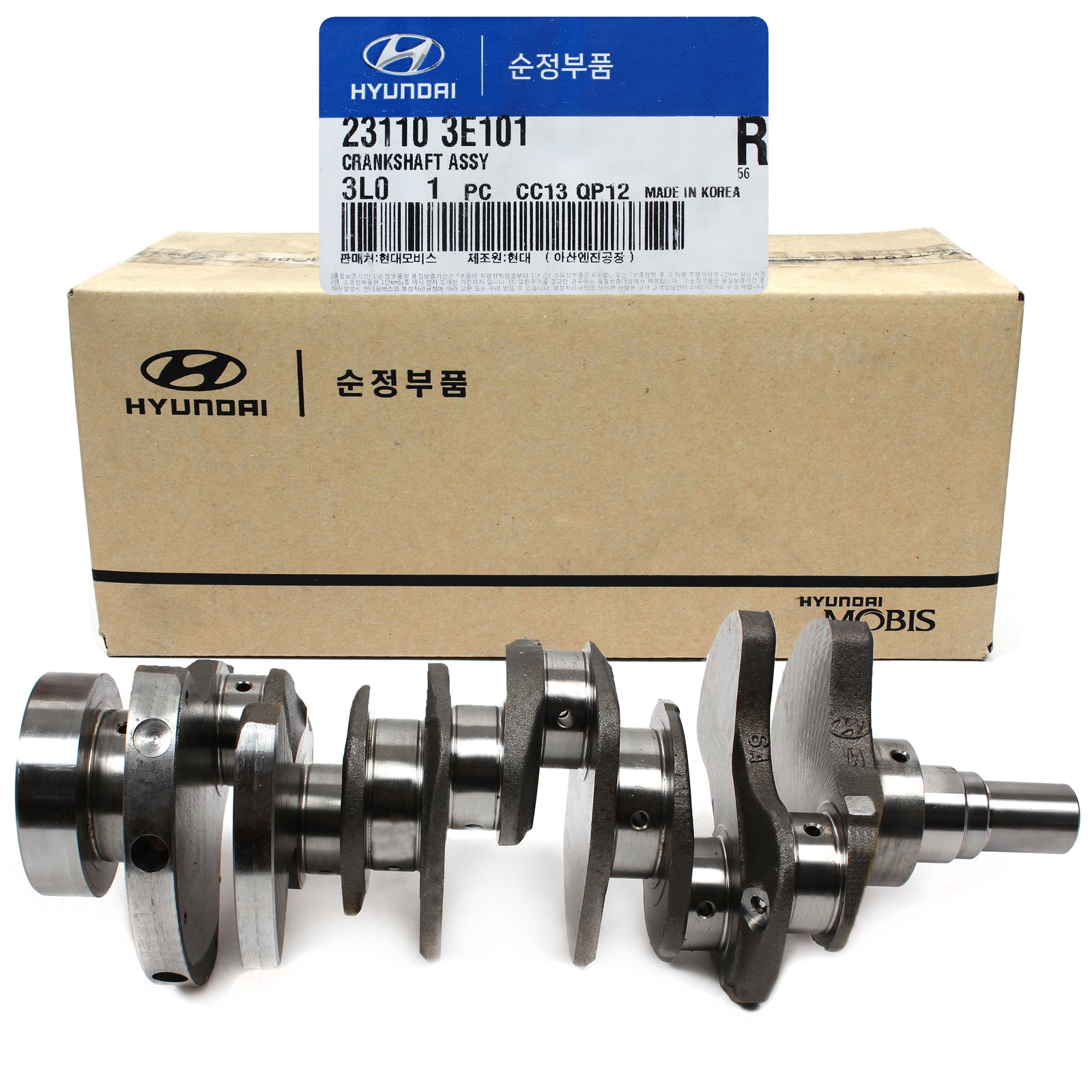 GENUINE Crankshaft for 02-10 Santa Fe Tiburon Tucson Optima Sportage 23110-3E101