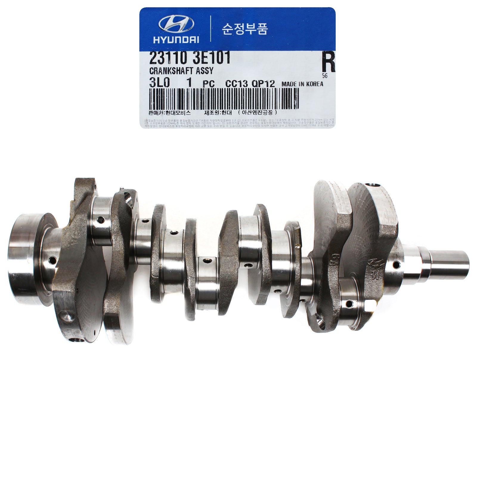 GENUINE Crankshaft for 02-10 Santa Fe Tiburon Tucson Optima Sportage 23110-3E101