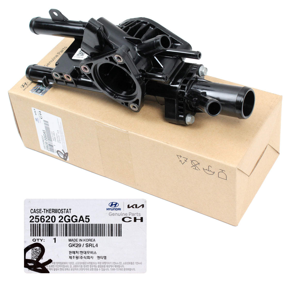 GENUINE Thermostat Housing for 15-20 Santa Fe Sonata Optima 2.4L 256202GGA5