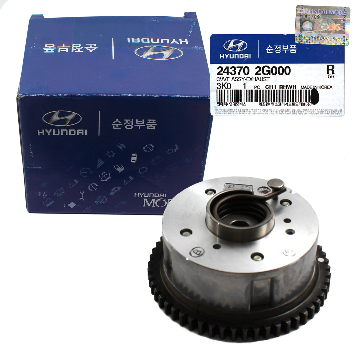 GENUINE CVVT Exhaust Camshaft Gear for 08-14 Santa Fe Tucson Sorento 243702G000