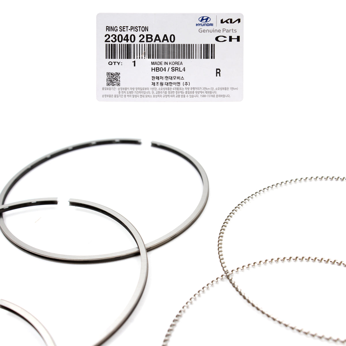 GENUINE Engine Piston Rings STD for 13-20 Elantra Veloster Forte Soul 1.6L Turbo