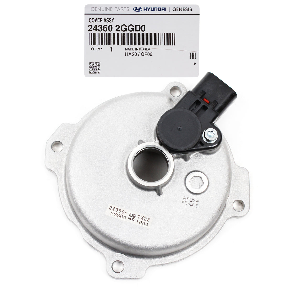 GENUINE Intake VVT Solenoid Cap Sensor for 14-20 Hyundai Kia 2.0 2.4L 243602GGD0