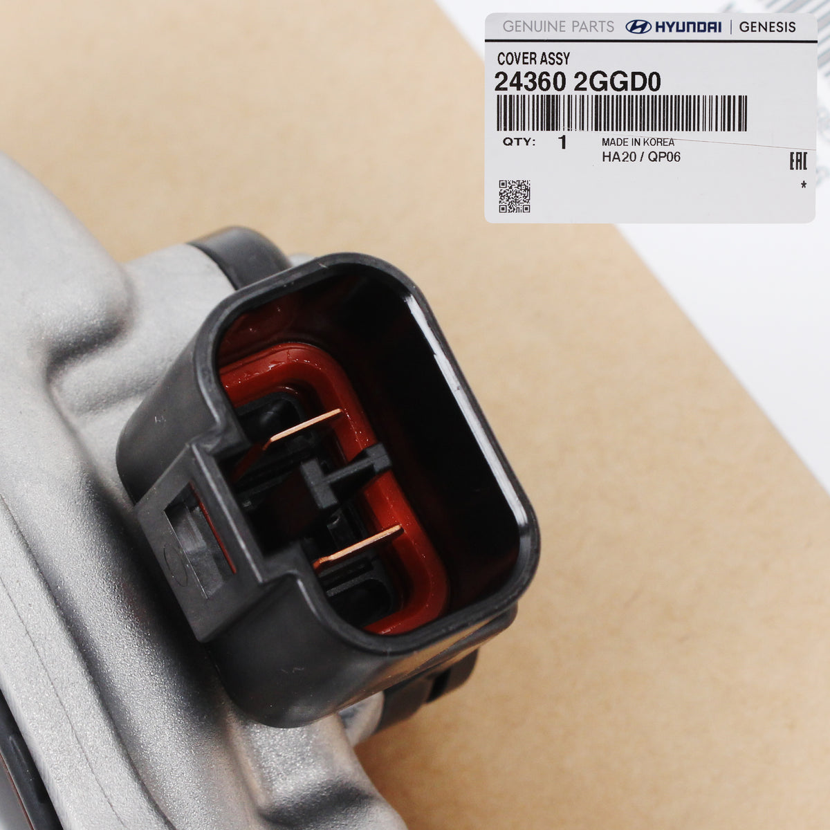 GENUINE Intake VVT Solenoid Cap Sensor for 14-20 Hyundai Kia 2.0 2.4L 243602GGD0