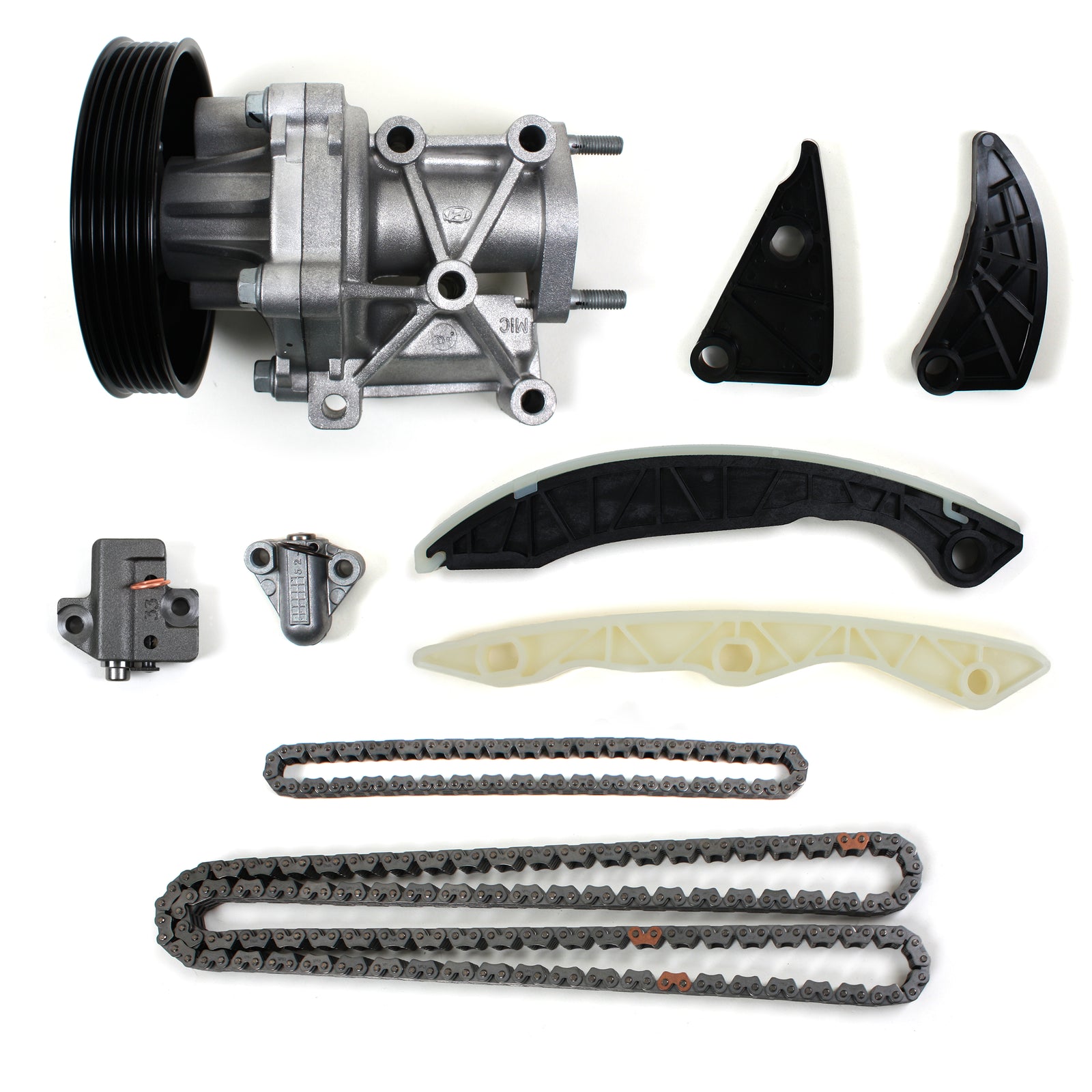 GENUINE Full Timing Chain Kit & Water Pump for 06-10 Sonata Optima Rondo 2.4L