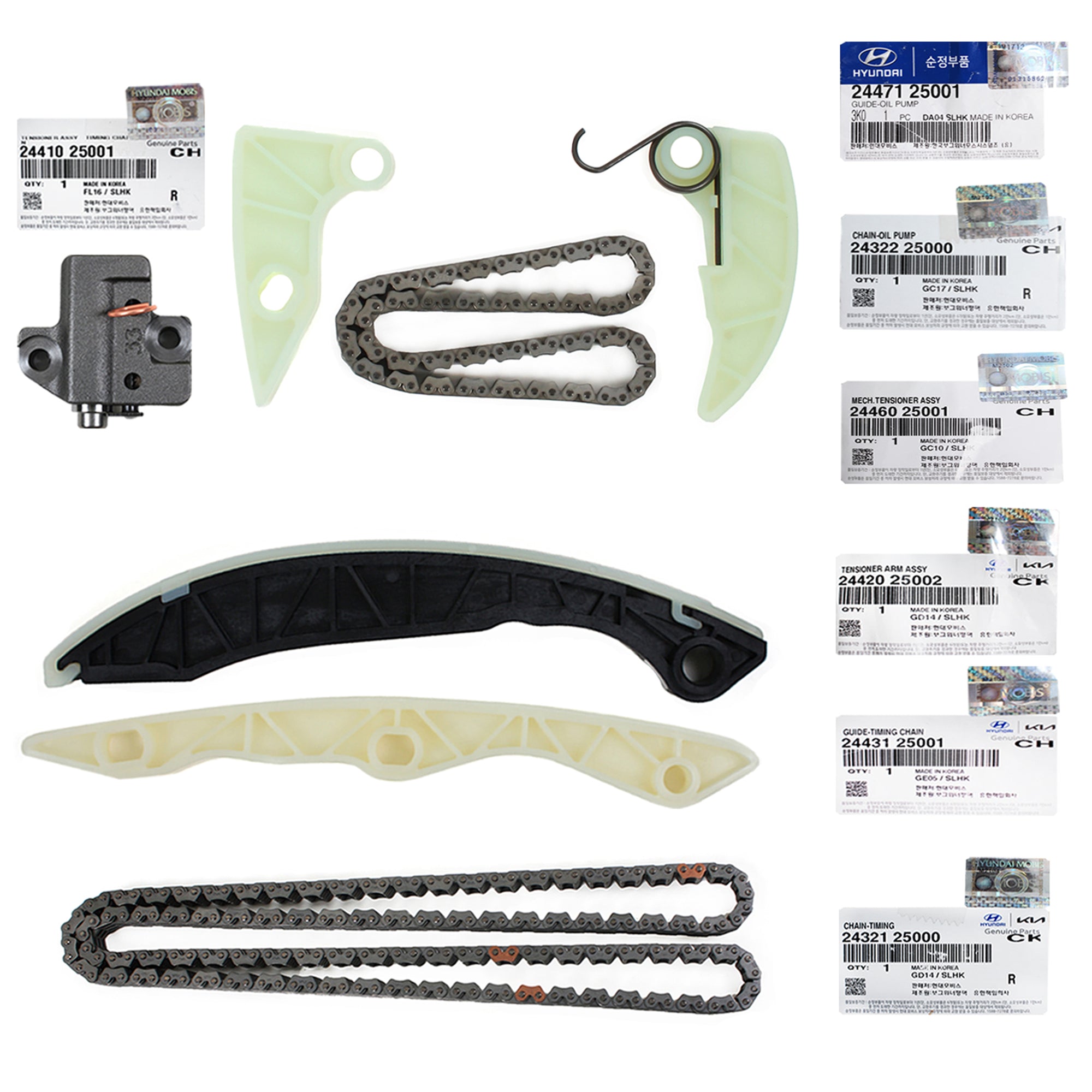 GENUINE Full Timing Chain Kit for 2010-2013 Genesis Coupe Forte 2.0L OEM
