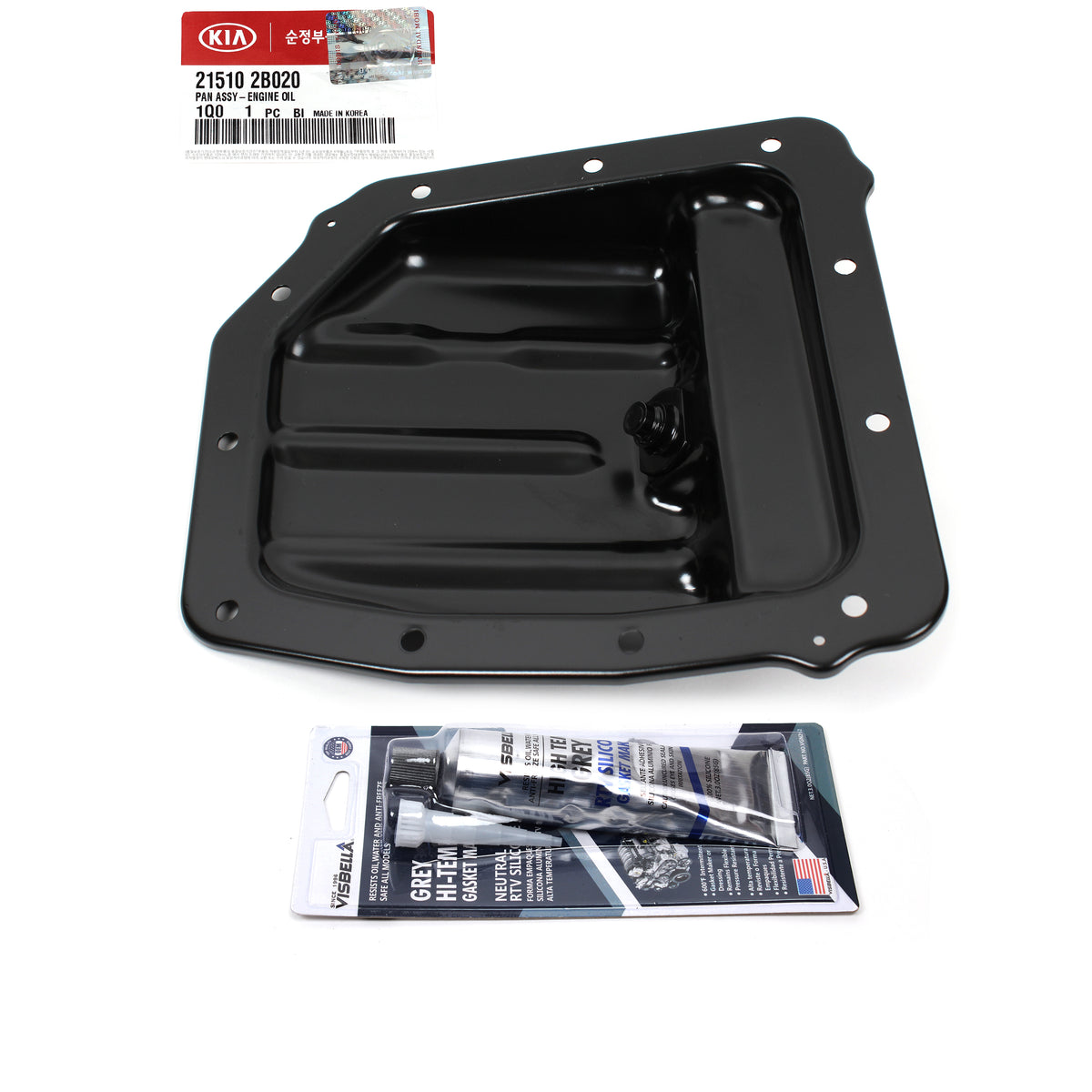 GENUINE Engine Oil Pan for 10-16 Hyundai Accent Veloster Kia Rio Soul 215102B020