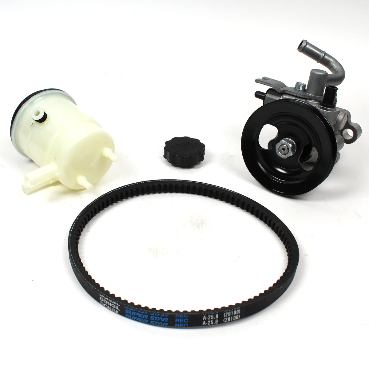 Power Steering Pump w/ Belt &amp; Reservoir Tank for 06-09 Hyundai Accent 571001E000