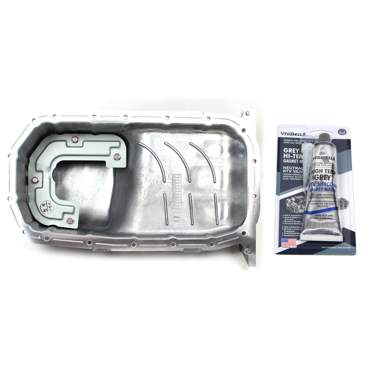 GENUINE Engine Oil Pan W/ Silicone for 06-11 Hyundai Accent Kia Rio 2151026601