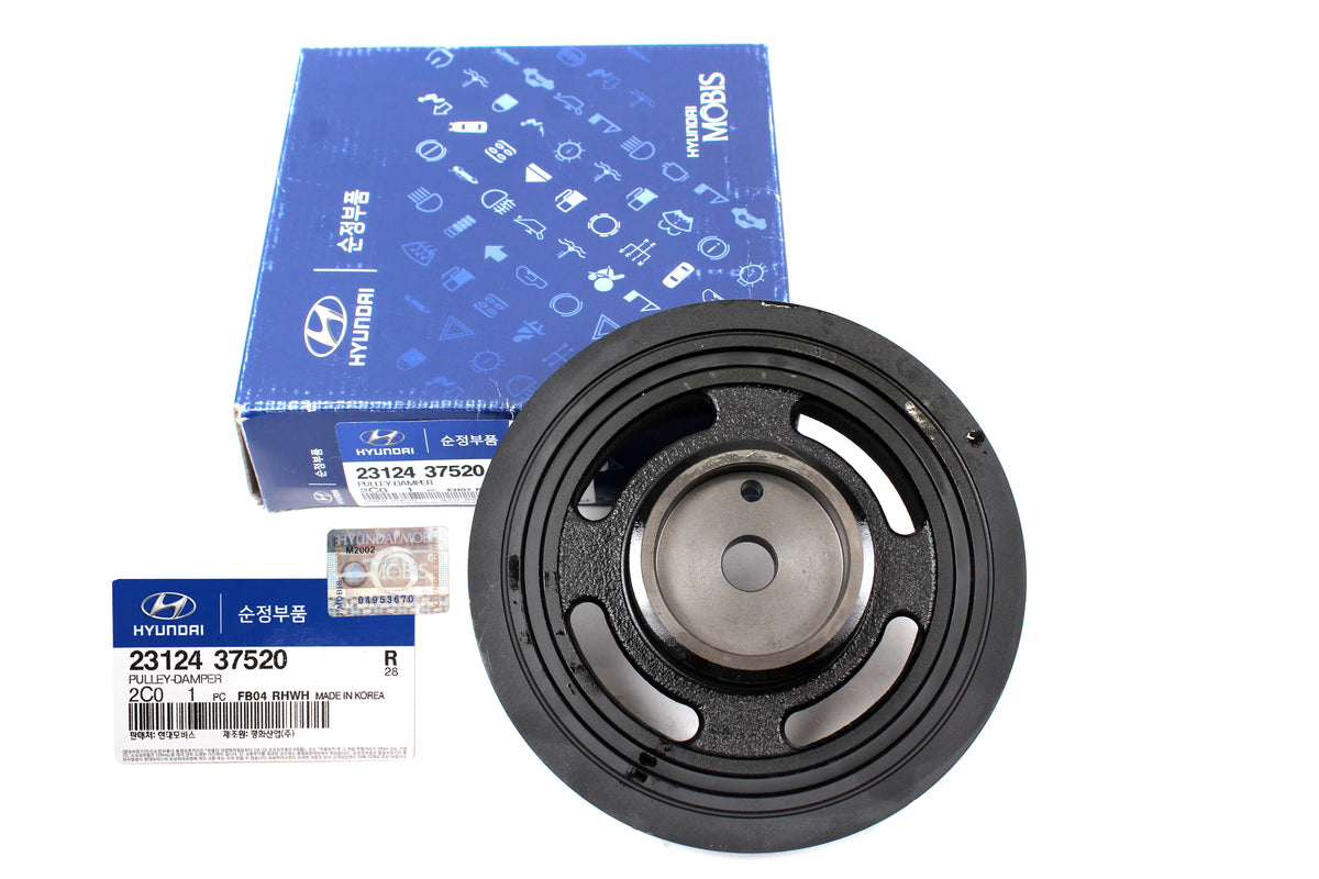 GENUINE Crankshaft Pulley Harmonic Balancer for 99-10 Hyundai Kia 2.5L 2.7L