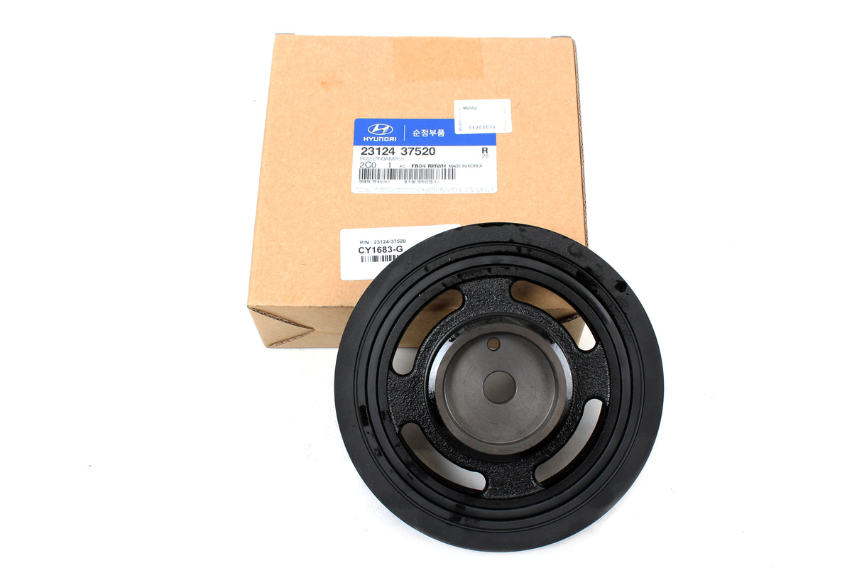 GENUINE Crankshaft Pulley Harmonic Balancer for 99-10 Hyundai Kia 2.5L 2.7L