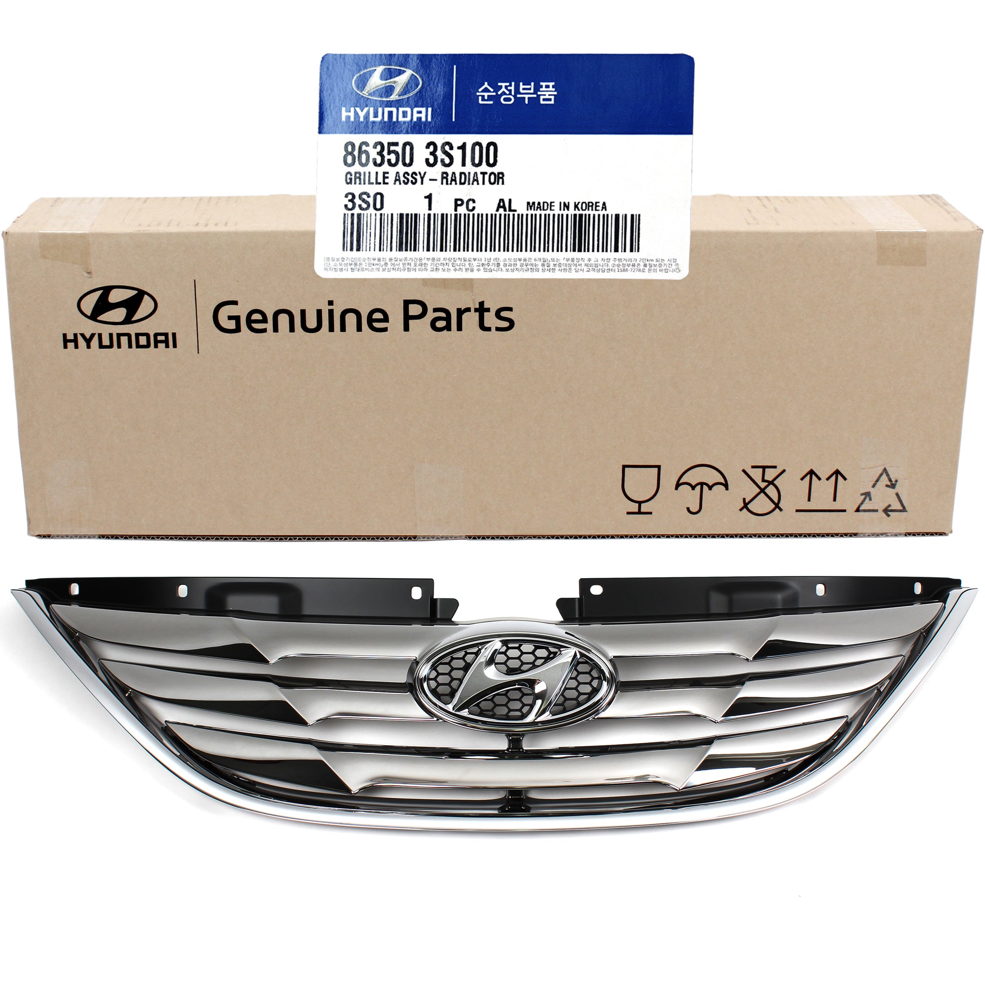 GENUINE Radiator Grille Front for 2011-2013 Hyundai Sonata OEM 863503S100