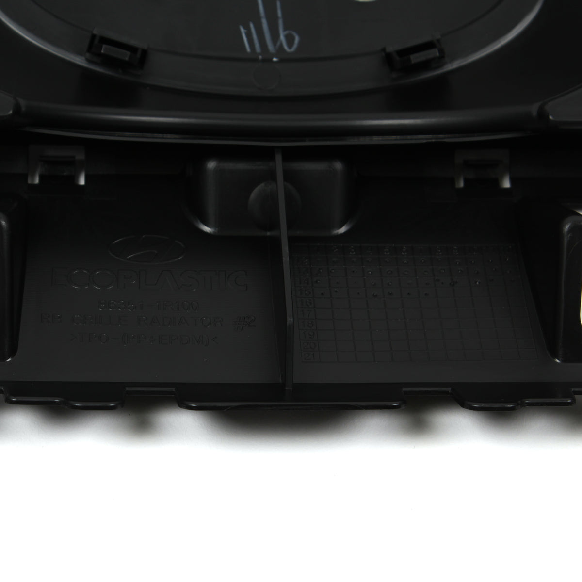 GENUINE Radiator Grille &amp; Upper Cover for 2012-2014 Hyundai Accent 863501R100