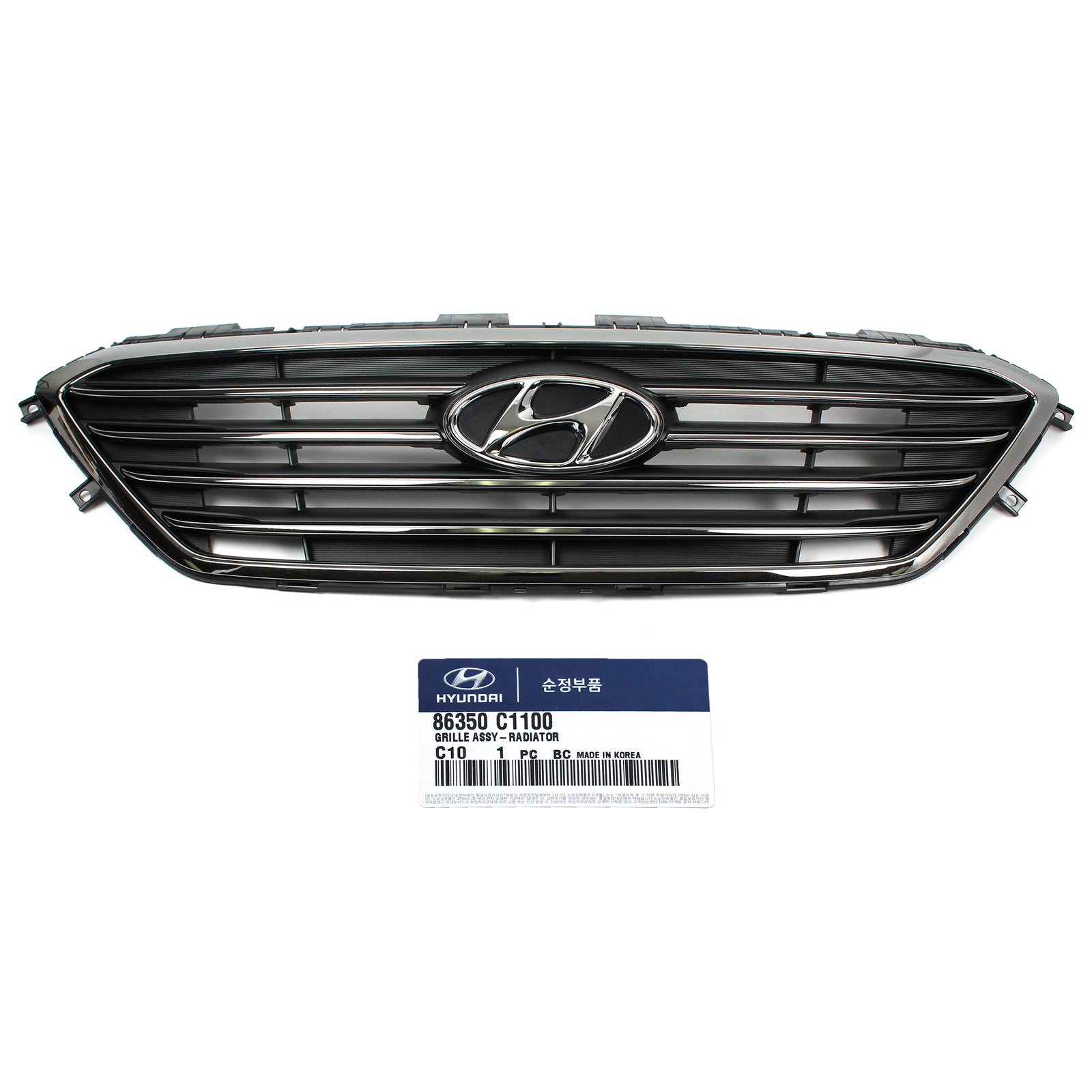 GENUINE Radiator Grille Chrome for 2015-2016 Hyundai Sonata OEM 86350C1100