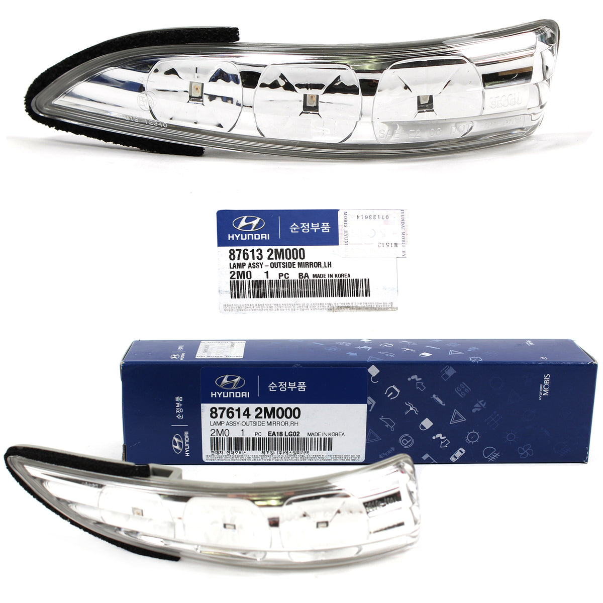 GENUINE Mirror Signal lamp LEFT &amp; RIGHT for 2010-2016 Genesis Coupe 876142M000