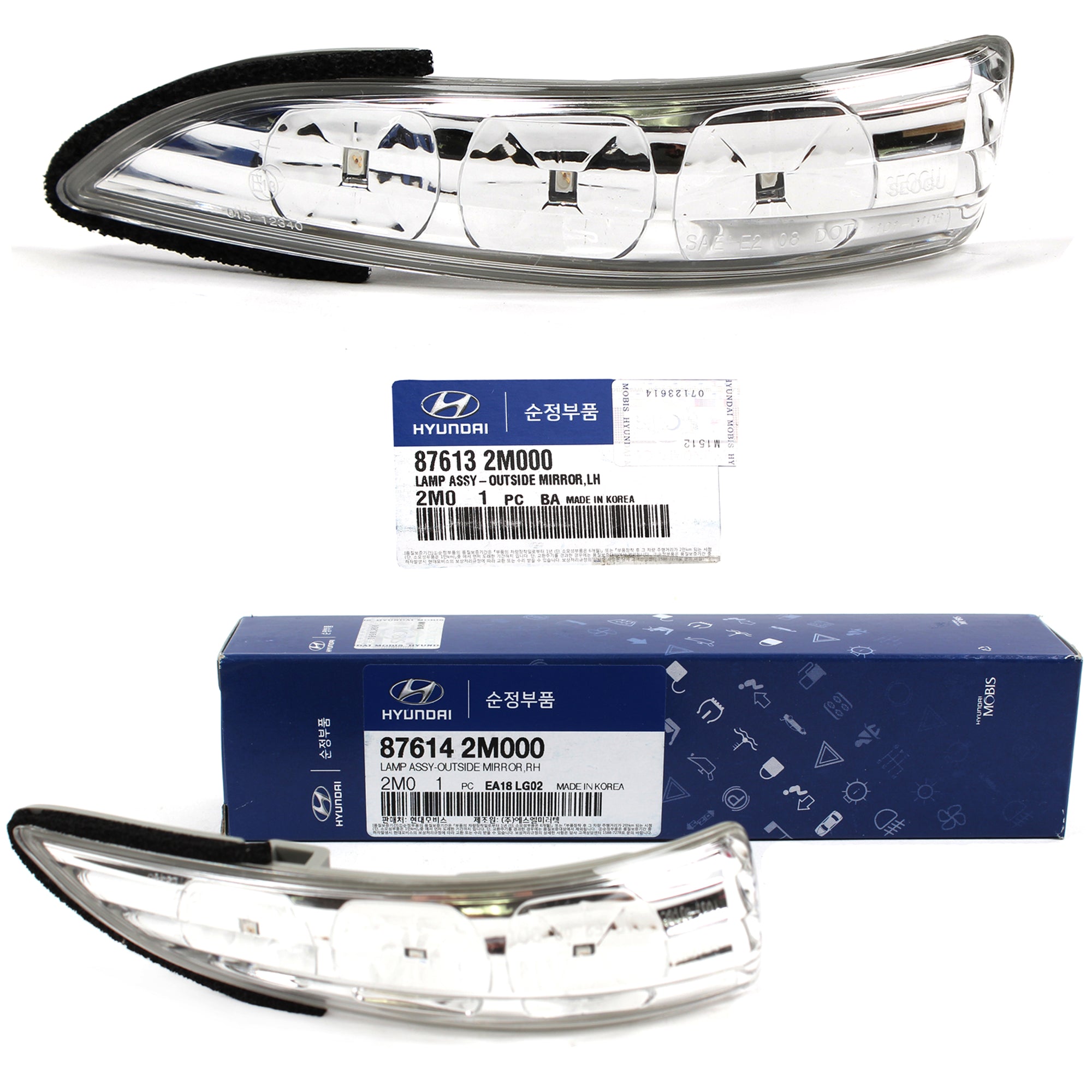 GENUINE Mirror Signal lamp LEFT & RIGHT for 2010-2016 Genesis Coupe 876142M000