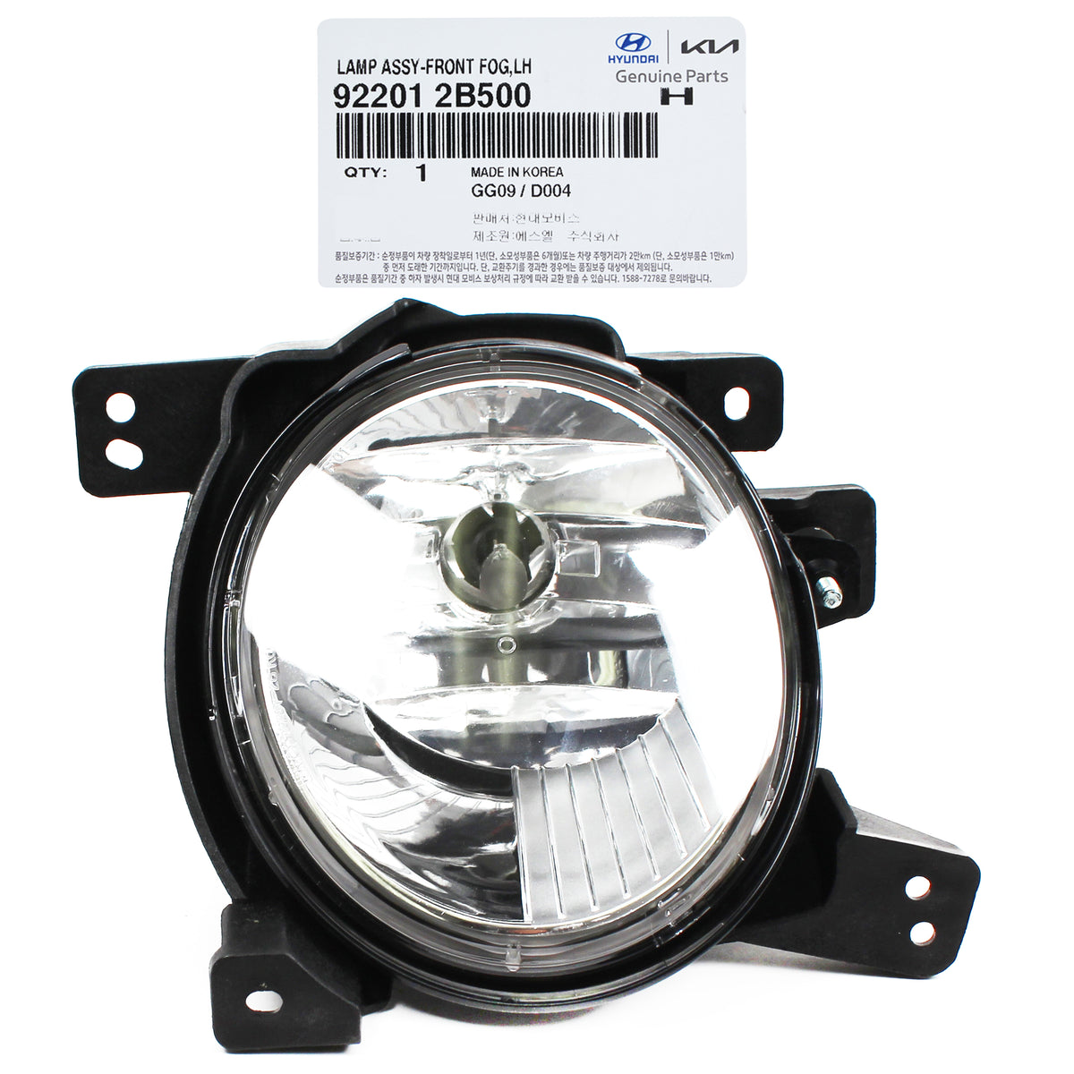 GENUINE Fog Light lamp DRIVER LH for 10-12 Hyundai Santa Fe OEM 922012B500