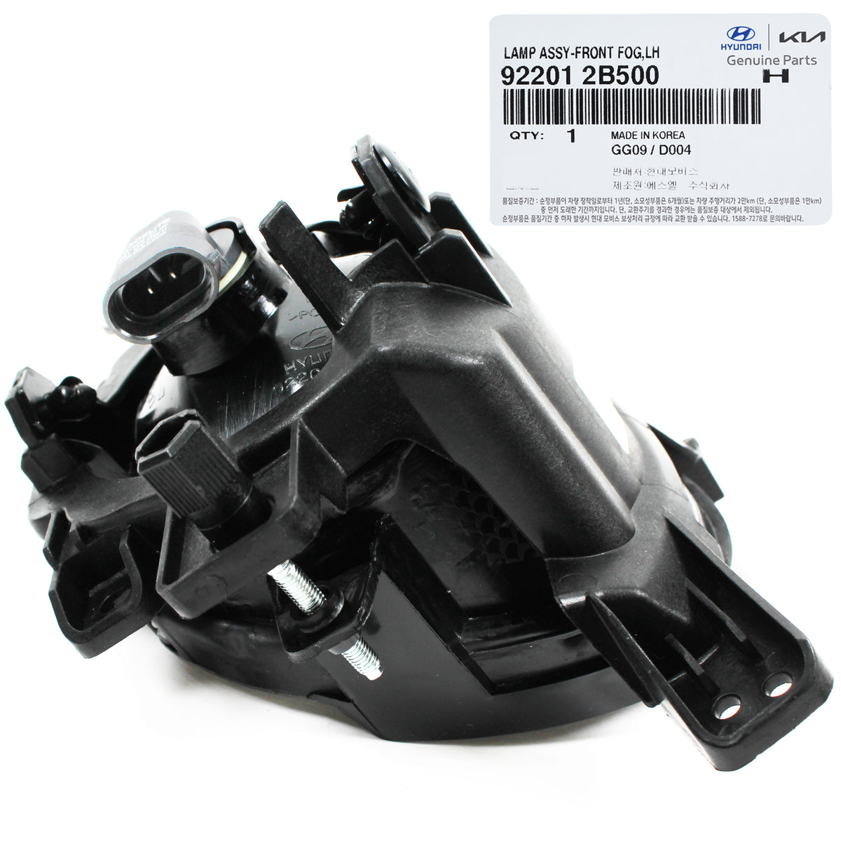 GENUINE Fog Light lamp DRIVER LH for 10-12 Hyundai Santa Fe OEM 922012B500