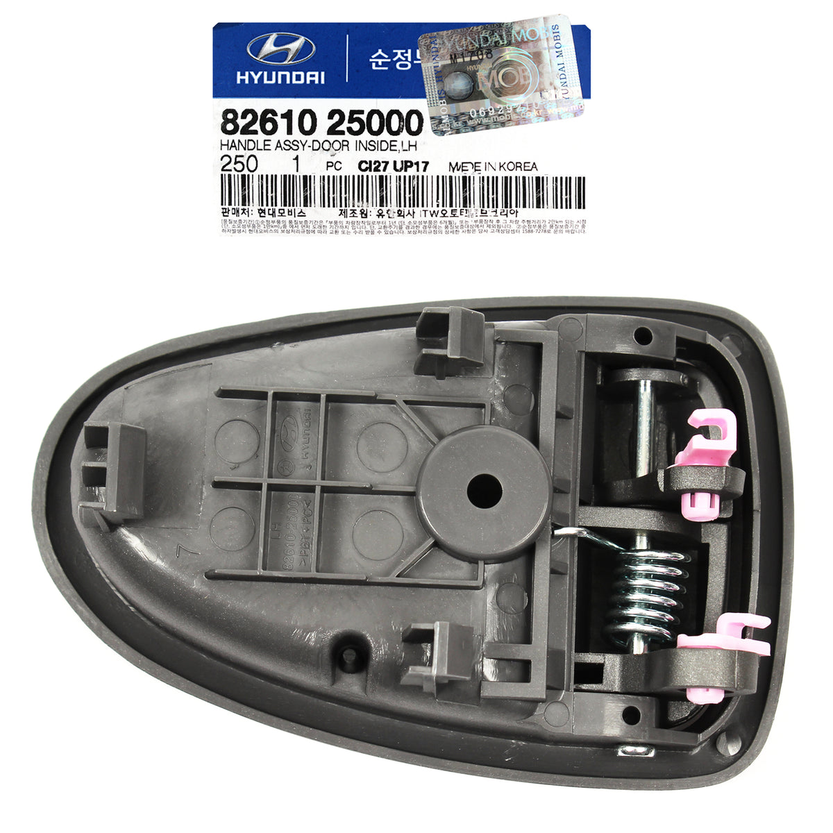 GENUINE Door Handle Gray Inside Driver Left LH for 00-06 Accent 8261025000