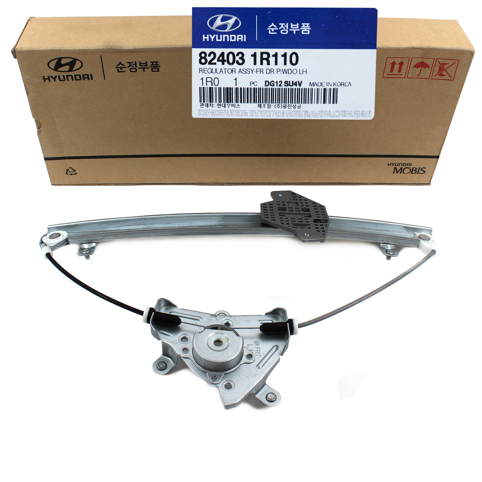 GENUINE Window Regulator FRONT DRIVER for 2012-17 Hyundai Accent OEM 824030U010